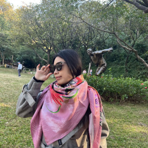 GUCCI 실크 스카프 정사각 실크 스카프