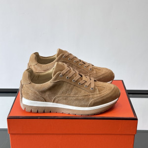 Hermes 남성 스웨이드 운동화