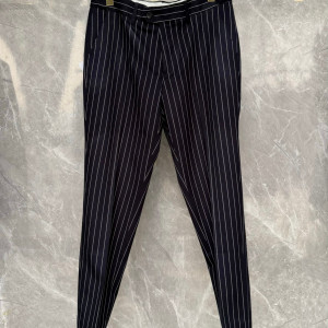 네이비 핀스트라이프 슬랙스