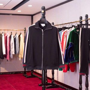 GUCCI 소매 벨트 장식 아우터 재킷