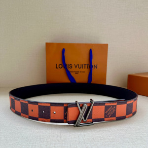 LV 양면 레더 벨트