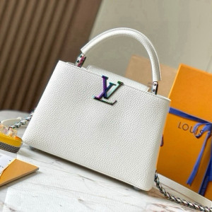 화이트 럭셔리 핸드백