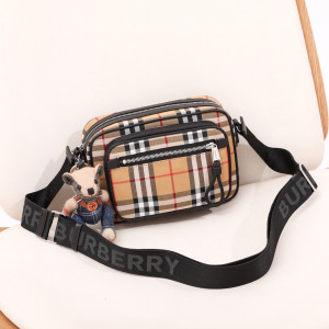 빈티지 체크 카메라백